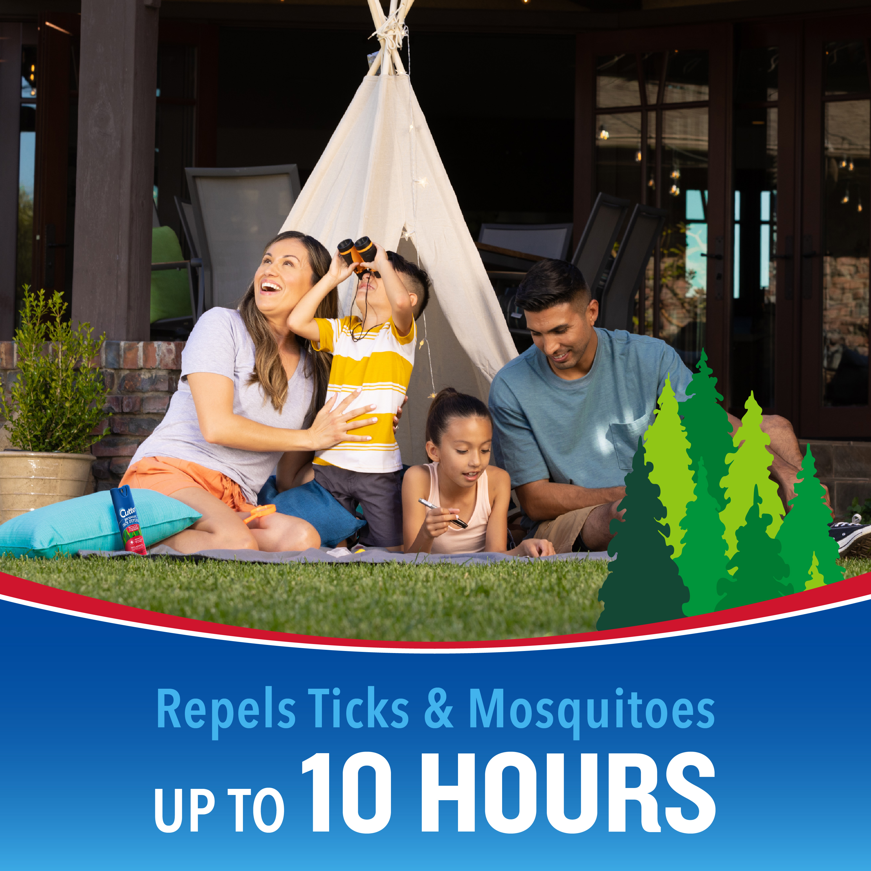 HG-96850 Backwoods Tick Defense Aerosol 6oz Repels Ticks & Mosquitoes up to 10 Hours